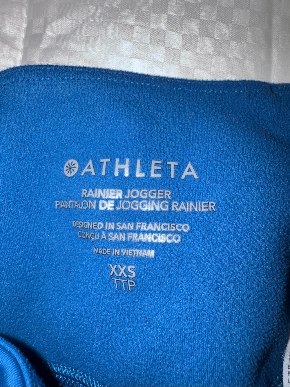 Athleta Blue Joggers with Side Pockets XXS - Picture 5 of 5
